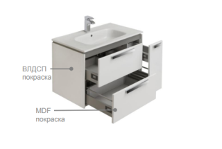 Тумба под раковину Roca Lago 7857296444 80 см дуб светлый